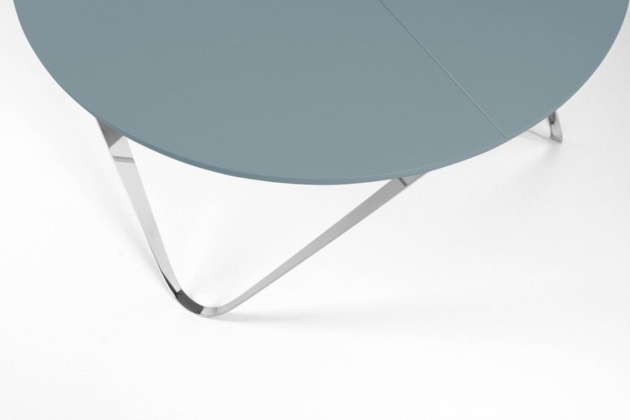 Joval Couchtisch Chronos Edelstahl - Nebelblau
