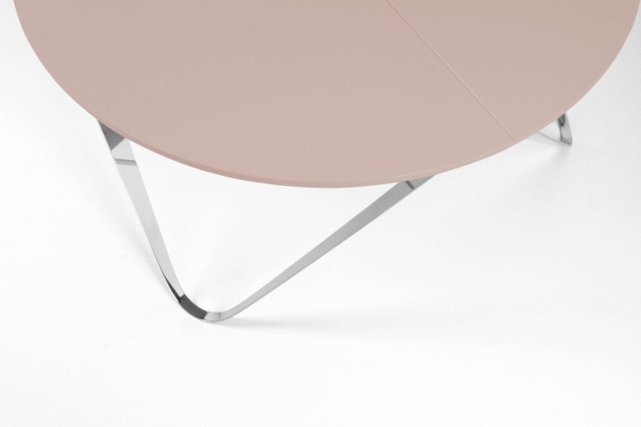 Joval Couchtisch Chronos Edelstahl - Seidenrosa