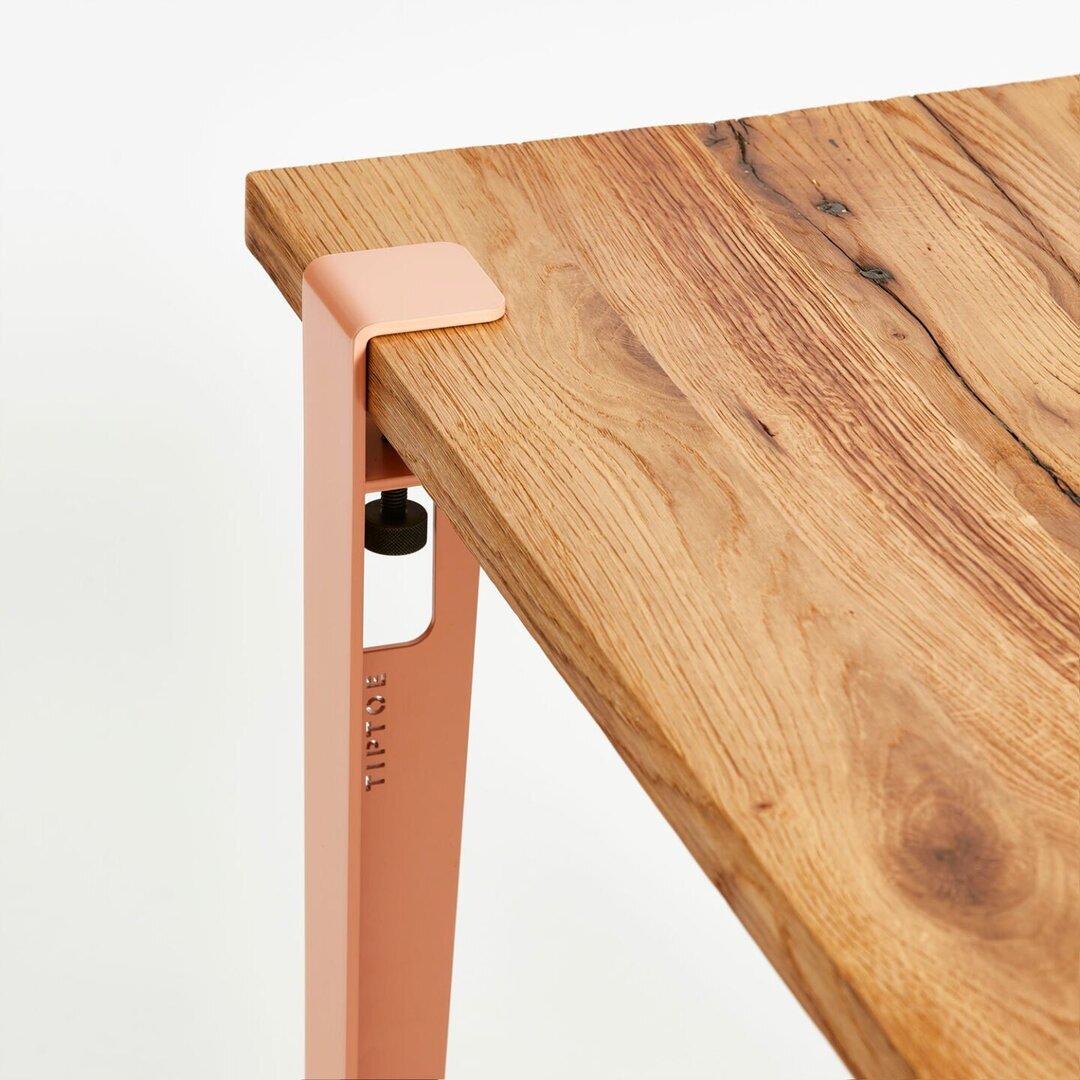 Tiptoe Lobo Table In Reclaimed Wood - Ash Pink