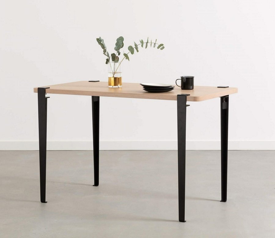 Tiptoe Lobo Table - Eco-Certified Wood - Graphite Black