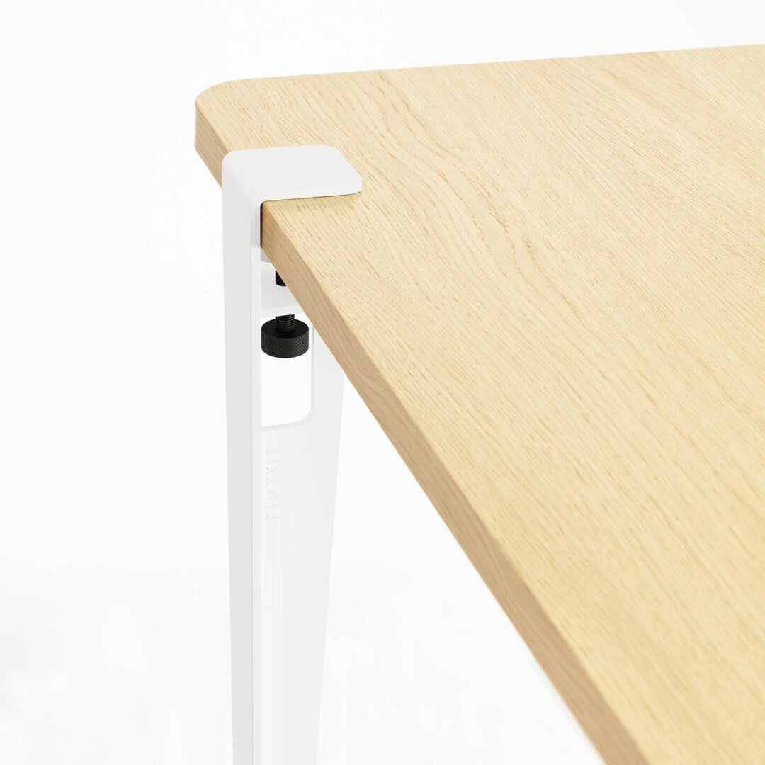 Tiptoe Lobo Table - Eco-Certified Wood - Cloudy White 