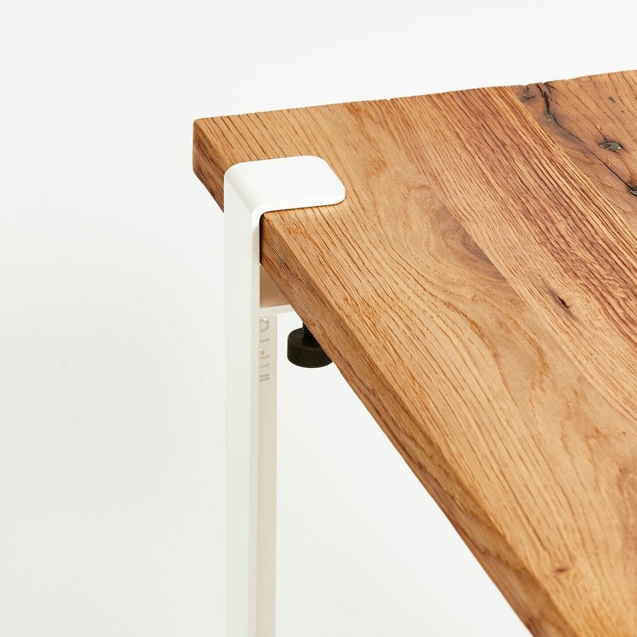 Tiptoe Duke Bench In Reclaimed Wood - Cloudy White 