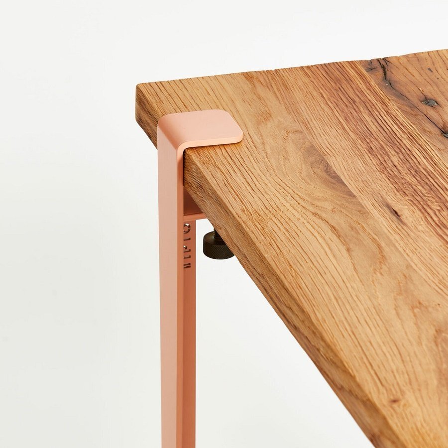 Tiptoe Duke Bench In Reclaimed Wood - Ash Pink