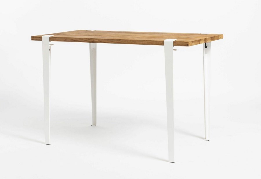 Tiptoe Noma Desk In Reclaimed Wood - Cloudy White 