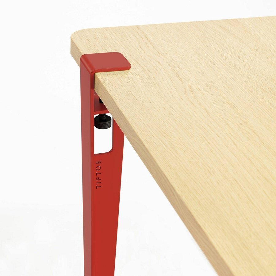 Tiptoe Noma Desk - Eco-Certified Wood - Terracotta Red