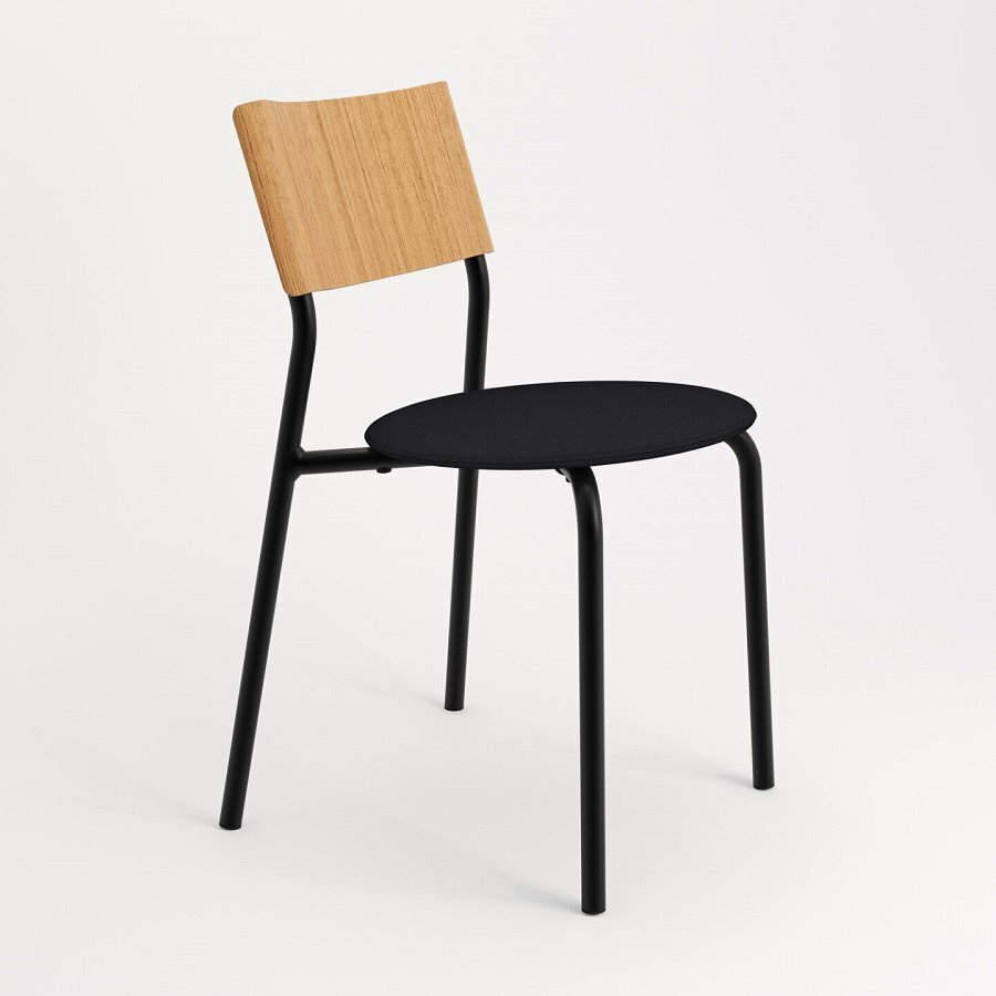 Tiptoe SSD Soft Chair - Recycled Upholstery - Graphite Black