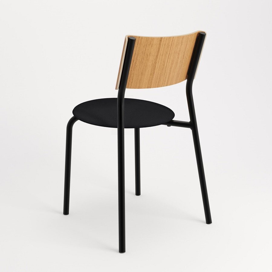 Tiptoe SSD Soft Chair - Recycled Upholstery - Graphite Black
