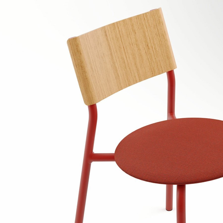 Tiptoe SSD Soft Chair - Recycled Upholstery - Terracotta Red