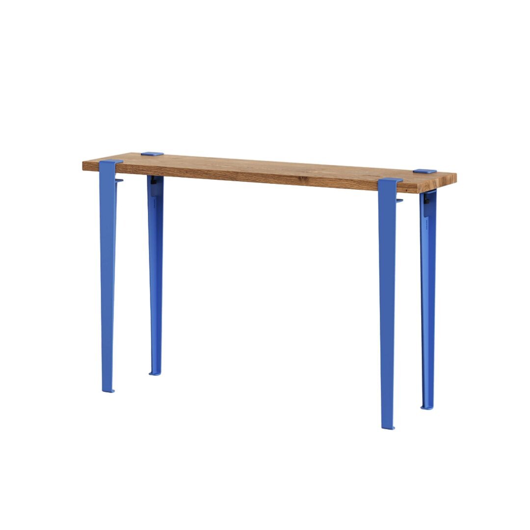 Tiptoe Lima Side Table In Reclaimed Wood - Azure Blue