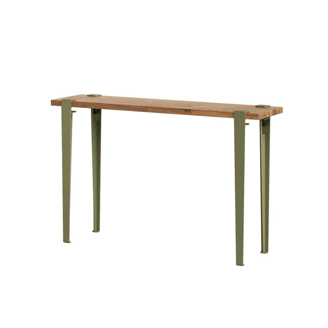 Tiptoe Lima Side Table In Reclaimed Wood - Khaki Green