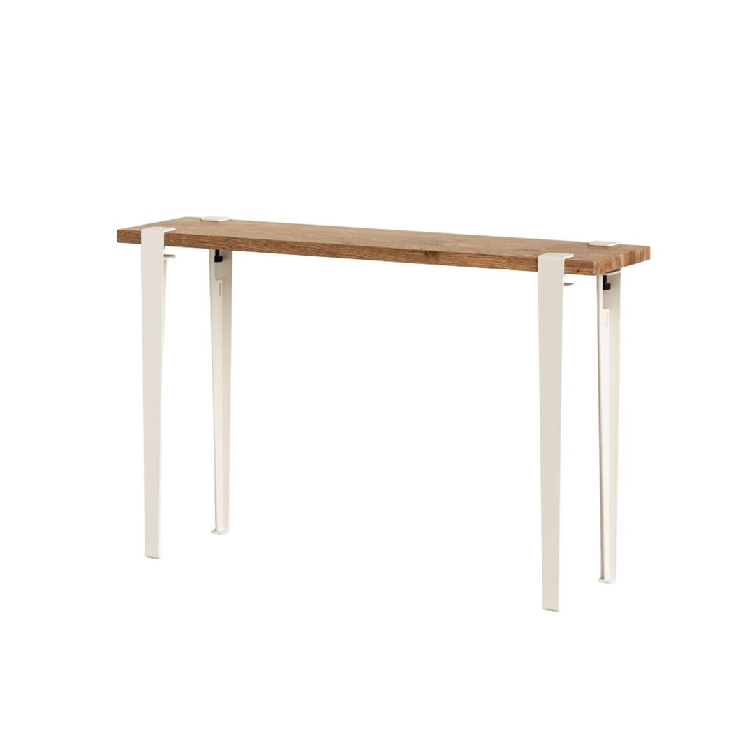 Tiptoe Lima Side Table In Reclaimed Wood - Cream White