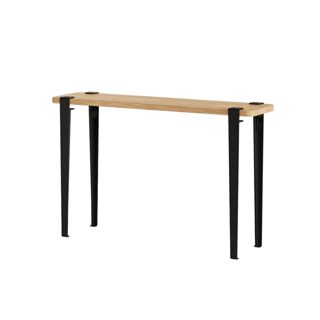 Tiptoe Lima Side Table - Solid Oak - Graphite Black