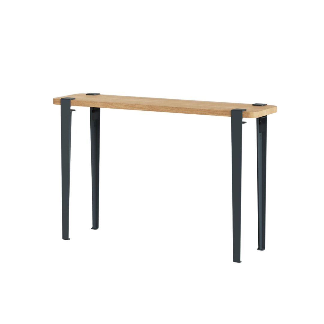 Tiptoe Lima Side Table - Solid Oak - Midnight Blue