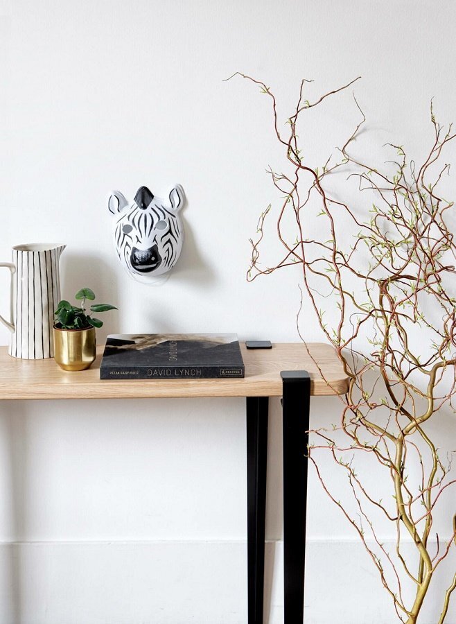 Tiptoe Lima Side Table - Solid Oak - Graphite Black