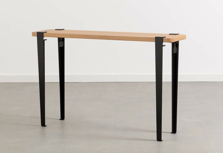 Tiptoe Lima Side Table - Solid Oak - Graphite Black