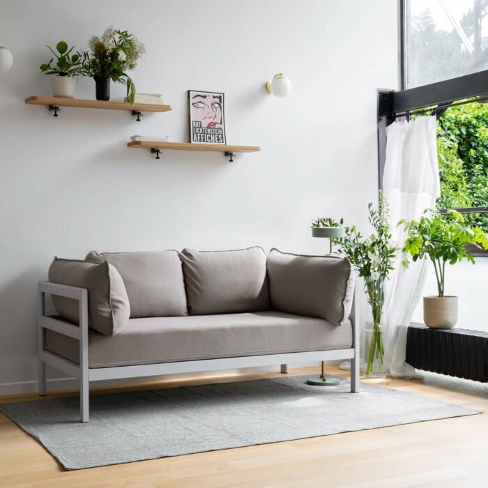 TIPTOE EASY SOFA – 2 SEATS - AUSTRAL GREY - SAND BEIGE