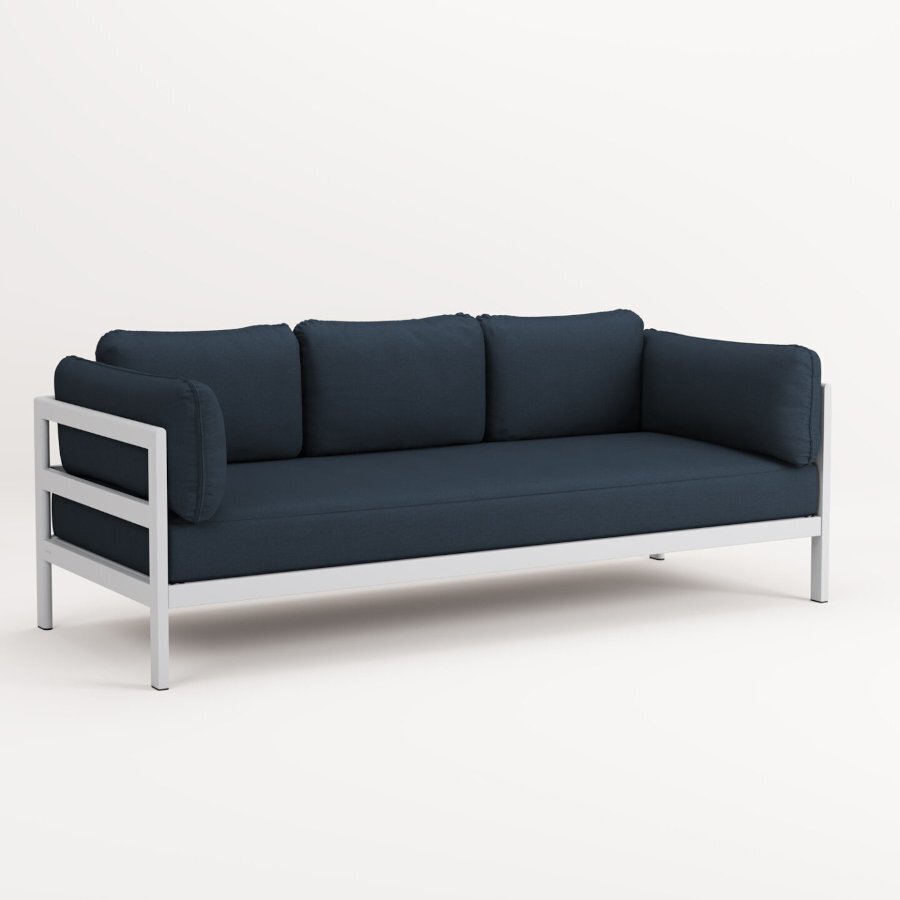 TIPTOE EASY SOFA 3 TO 4 SEATS - AUSTRAL GREY - MIDNIGHT BLUE