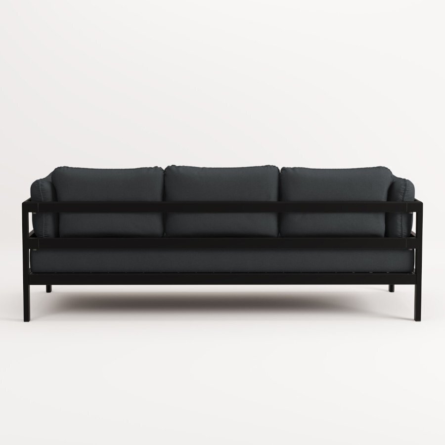 TIPTOE EASY SOFA 3 TO 4 SEATS - GRAPHITE BLACK - SLATE GREY
