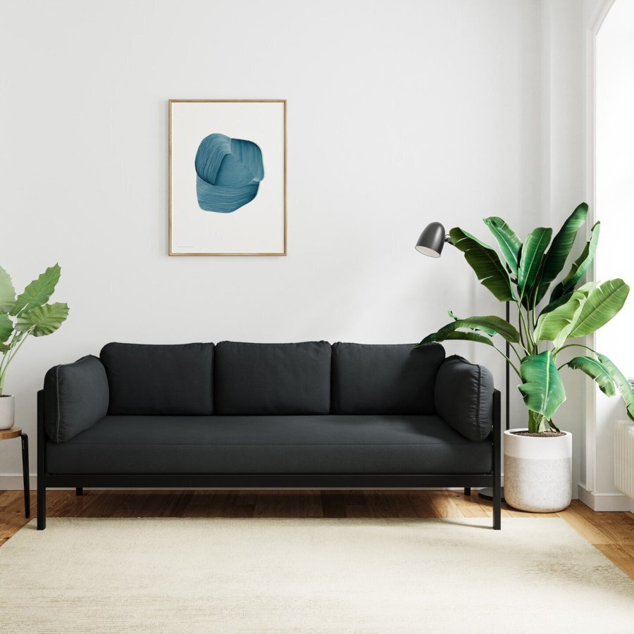 TIPTOE EASY SOFA 3 TO 4 SEATS - GRAPHITE BLACK - SLATE GREY