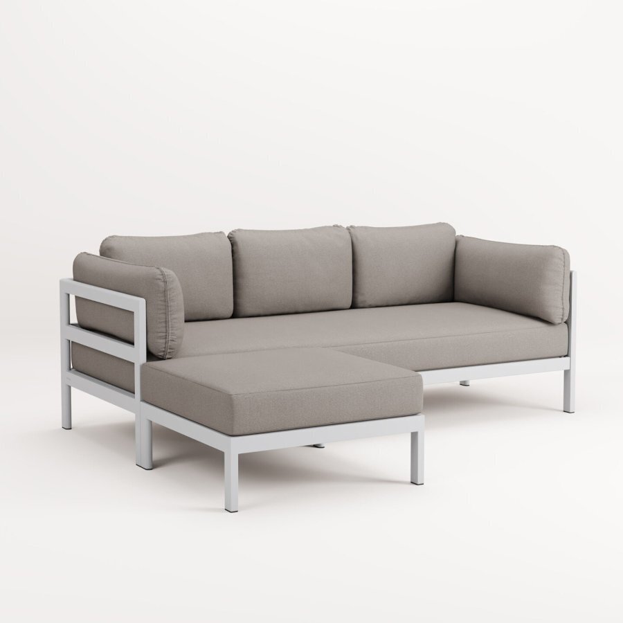 EASY CORNER SOFA – 3 TO 4 SEATS - AUSTRAL GREY - SAND BEIGE