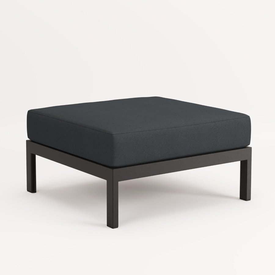 EASY OTTOMAN – CORNER UNIT - GRAPHITE BLACK - SLATE GREY
