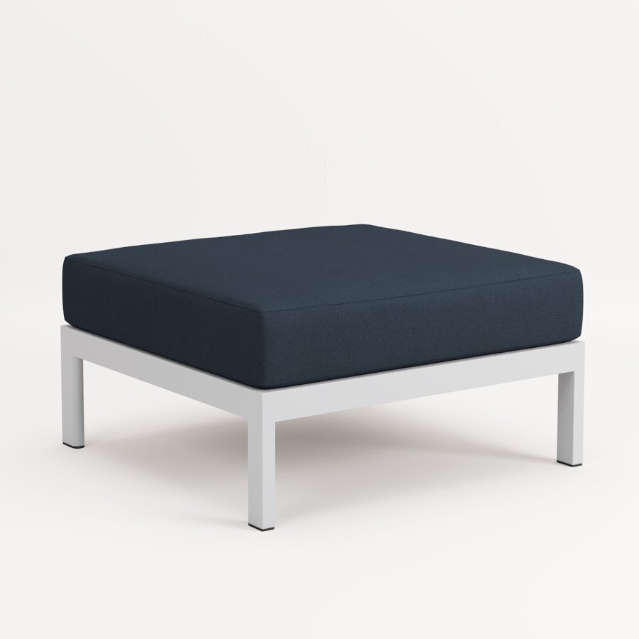 EASY OTTOMAN – CORNER UNIT - AUSTRAL GREY - MIDNIGHT BLUE