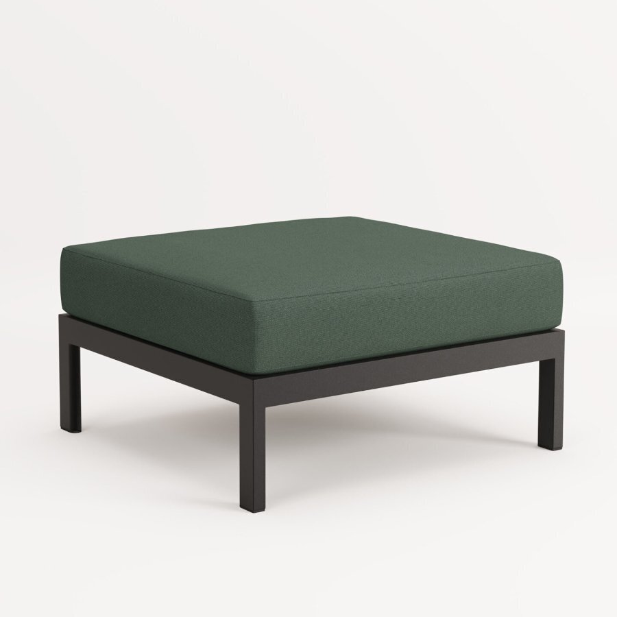 EASY OTTOMAN – CORNER UNIT - GRAPHITE BLACK - FOREST GREEN 