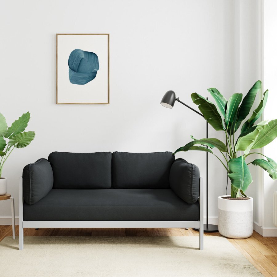 TIPTOE EASY SOFA COVERS SET - 2 SEATER - SLATE GREY