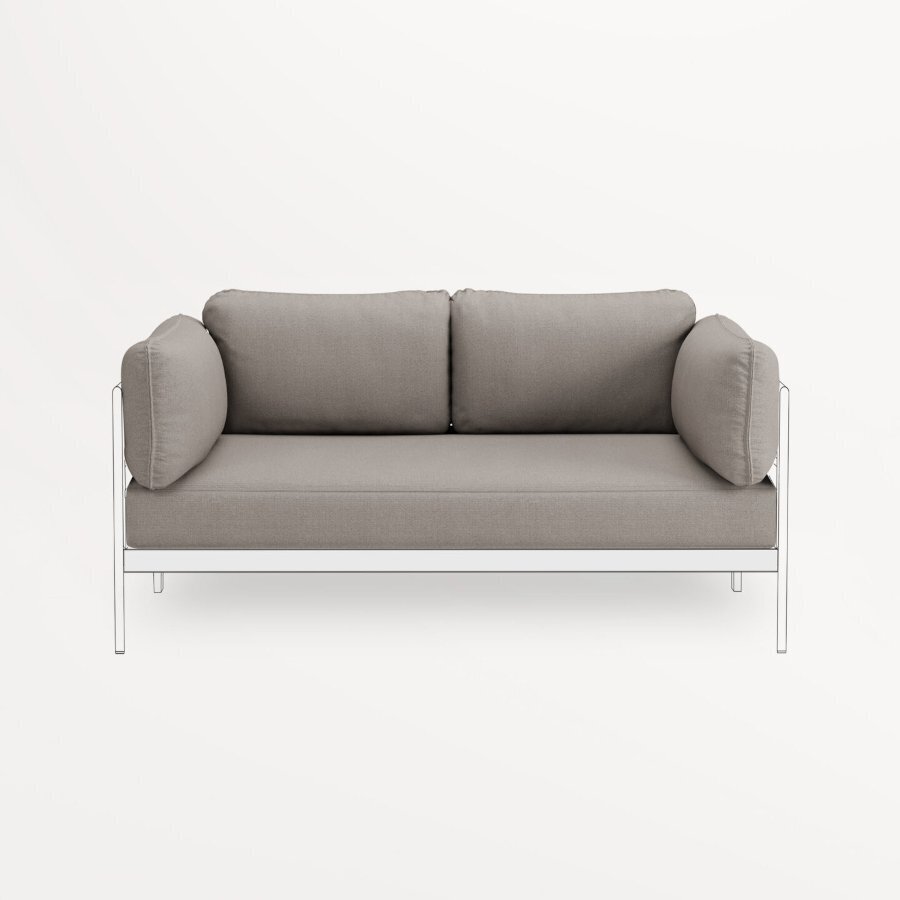 TIPTOE EASY SOFA COVERS SET - 2 SEATER - SAND BEIGE