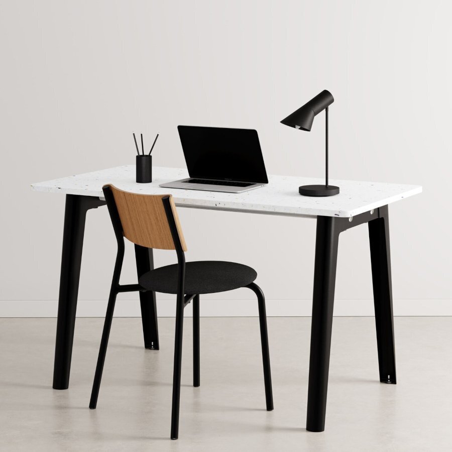 Tiptoe NEW MODERN desk – recycled plastic - 130 X 70 CM - Graphite Black