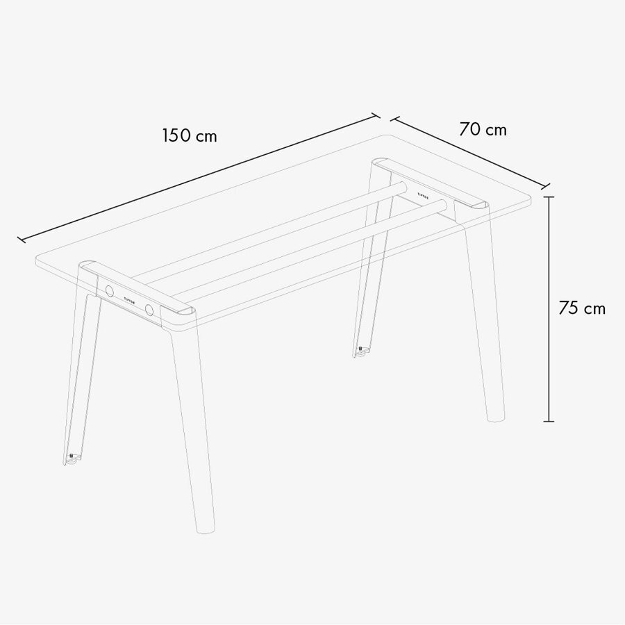 Tiptoe NEW MODERN desk – recycled plastic