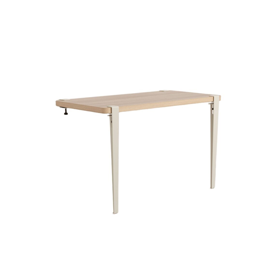 Tiptoe Wall desk – eco–certified wood - Cream White
