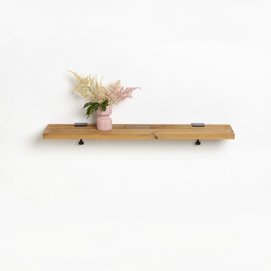 Tiptoe Reclaimed wood shelf - 90x20cm - Graphite Black