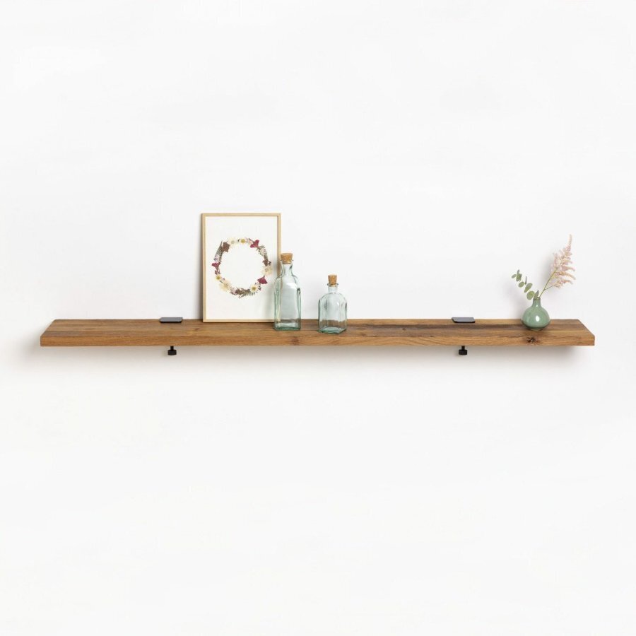 Tiptoe Reclaimed wood shelf - 150x20cm - Graphite Black