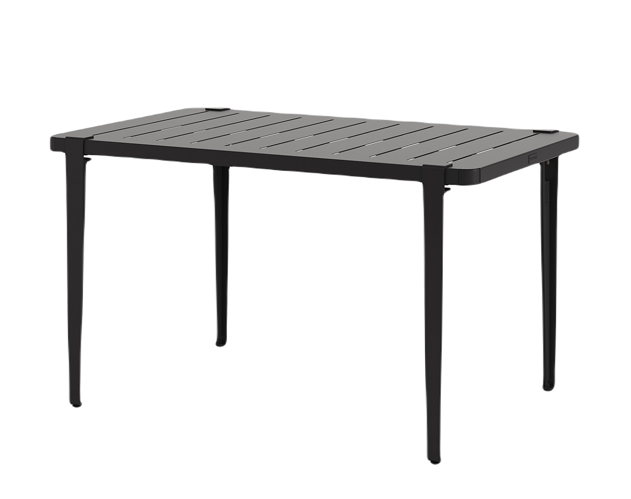Tiptoe Midi Outdoor Table - Tisch - Graphite black - L130 x H75 x T80 cm