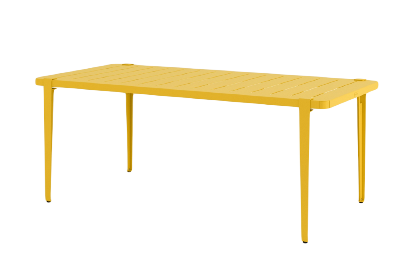 Tiptoe Midi Outdoor Table - Tisch - Sun Yellow - L190 x H75 x T90 cm