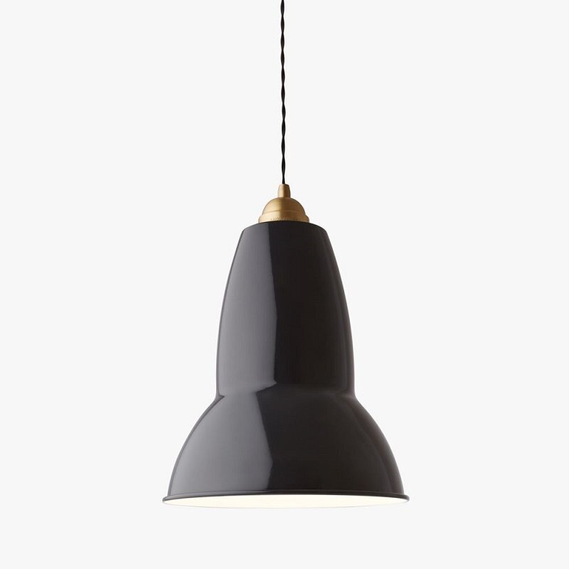 Anglepoise Original 1227 Brass Maxi Pendant - Jet Black