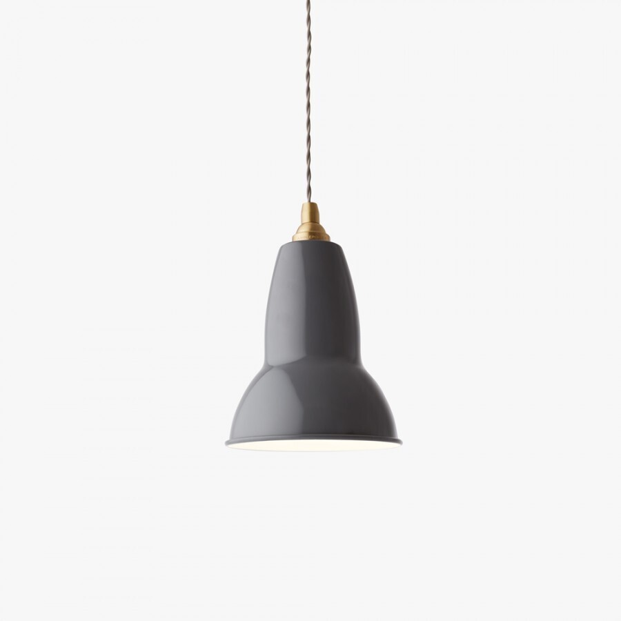 Anglepoise Original 1227 Brass Pendant - Elephant Grey