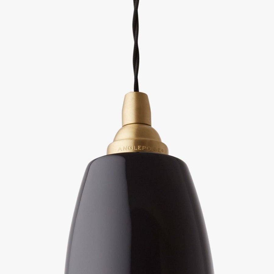 Anglepoise Original 1227 Brass Pendant - Jet Black