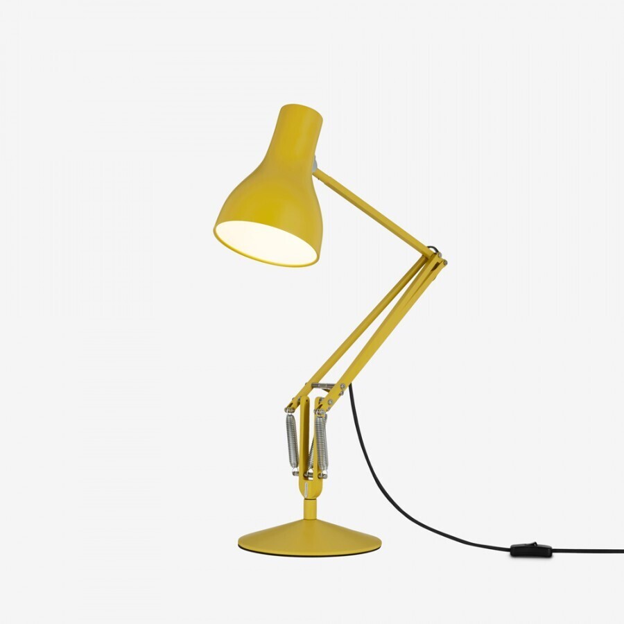 Anglepoise Type 75 Desk Lamp - Margaret Howell - Saxon Blue Edition - Yellow Ochre Edition