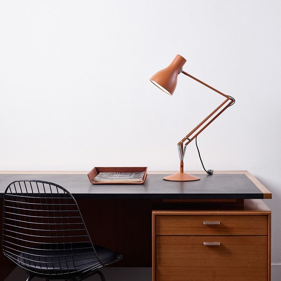 Anglepoise Type 75 Desk Lamp - Margaret Howell - Saxon Blue Edition -  Sienna Edition