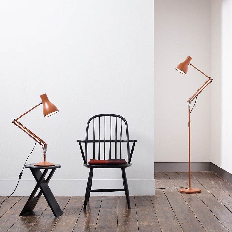 Anglepoise Type 75 Desk Lamp - Margaret Howell - Saxon Blue Edition -  Sienna Edition