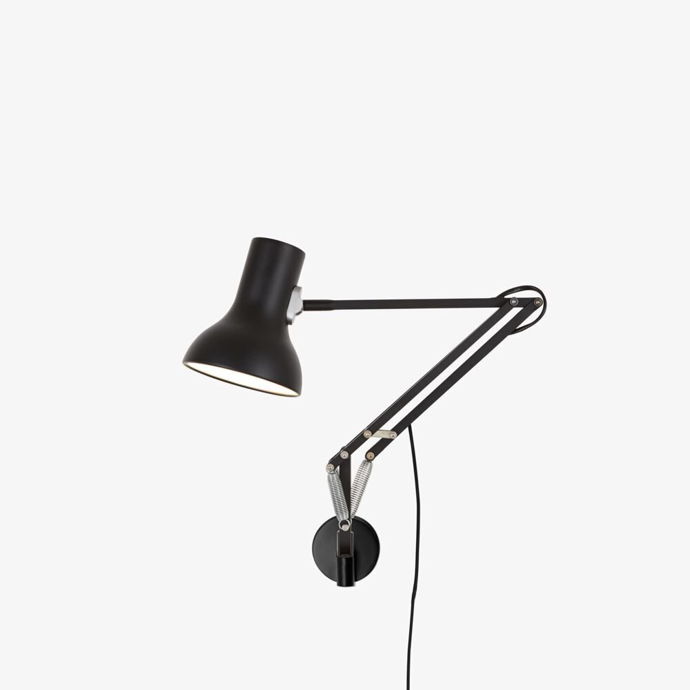Anglepoise Type 75 Mini Lamp with Wall Bracket - Jet Black
