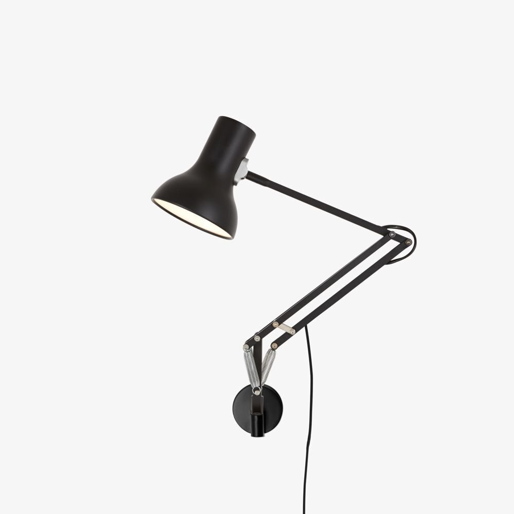 Anglepoise Type 75 Mini Lamp with Wall Bracket - Jet Black