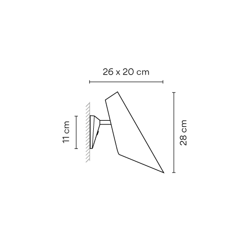Vibia I.Cono 0720 Wandleuchte
