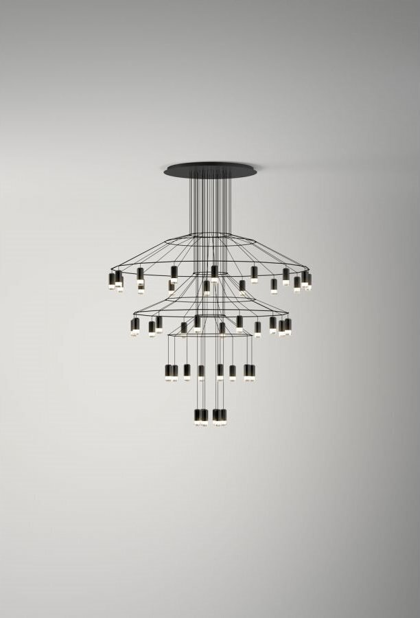 Vibia, Vibia Wireflow Chandelier 0377 LED Kronleuchter Pendelleuchte