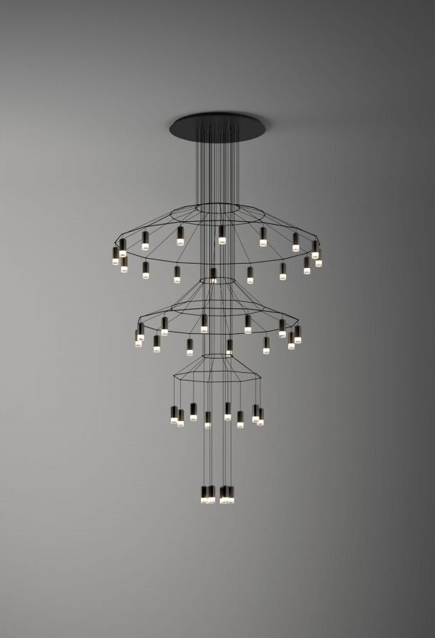Vibia, Vibia Wireflow Chandelier 0378 LED Kronleuchter Pendelleuchte