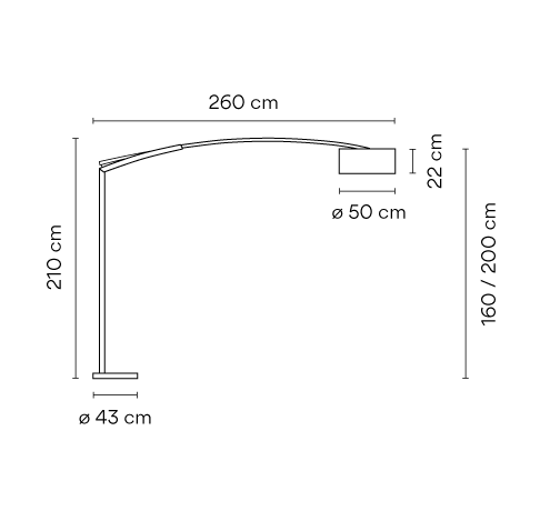 Vibia Balance 5189 Stehleuchte Bogenleuchte-5189-5190