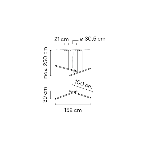 Vibia Halo Lineal - Pendelleuchte - 2340