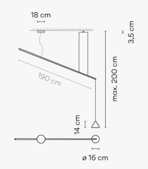Vibia North 5670 - Pendelleuchte - 5670